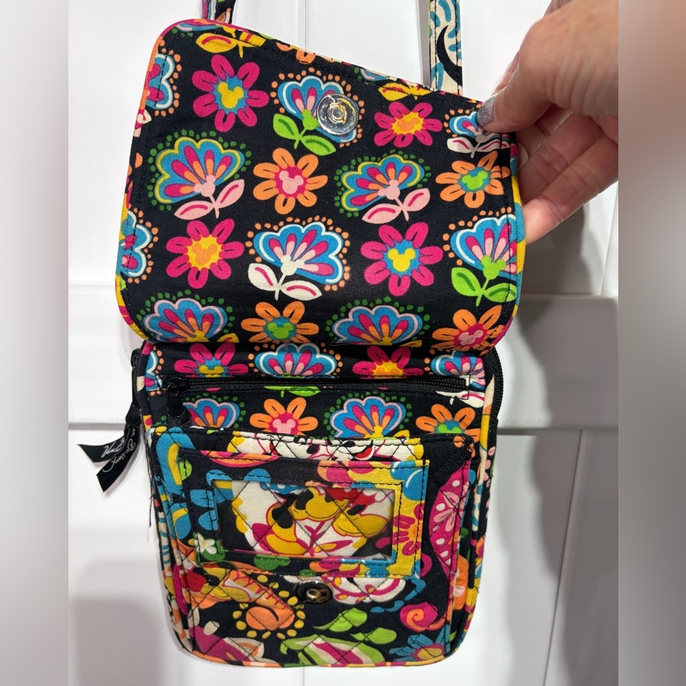 Vera Bradley Disney Mickey Mouse paisley quilted crossbody bag - Picture 6 of 9